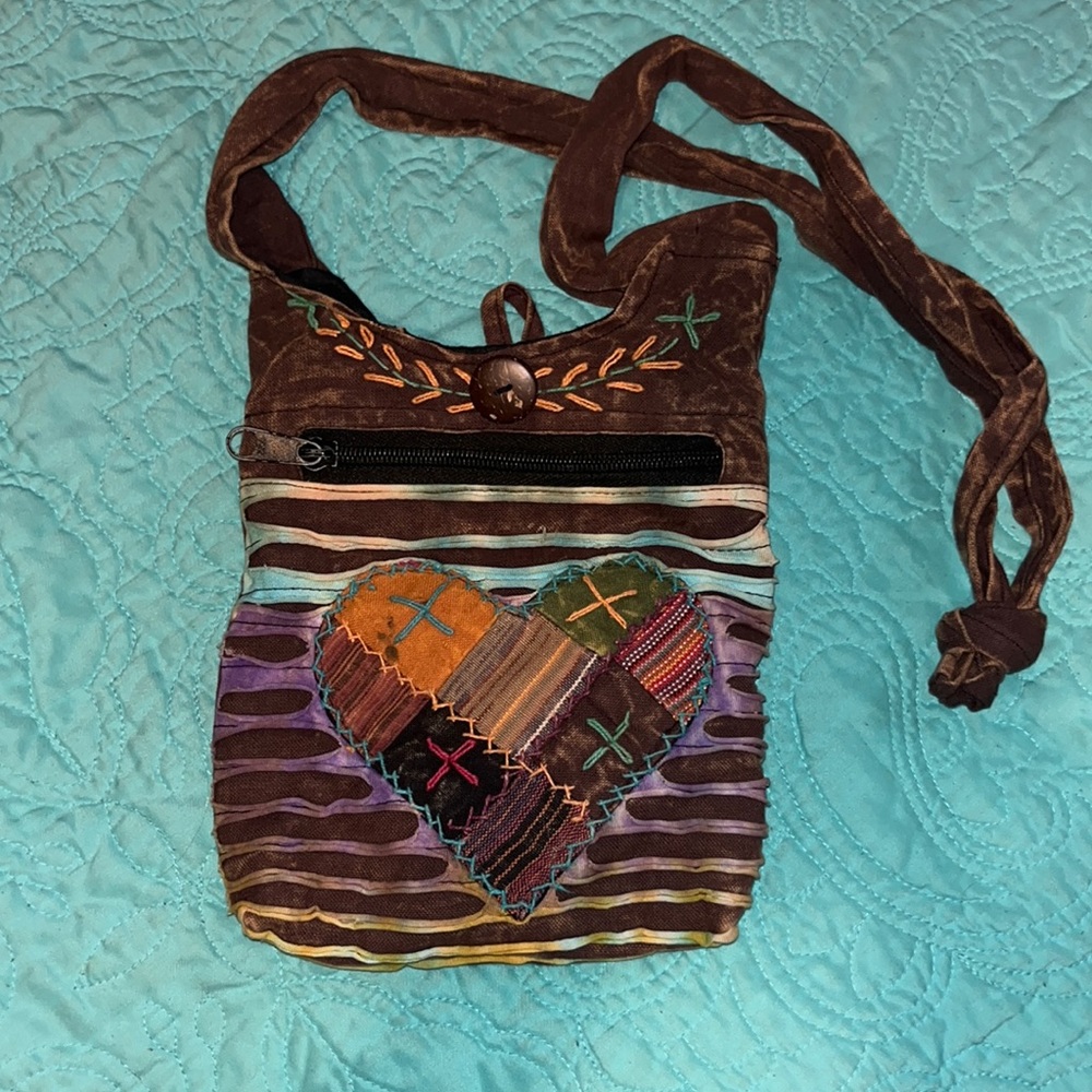 Vintage Nepal Boho crossbody bag